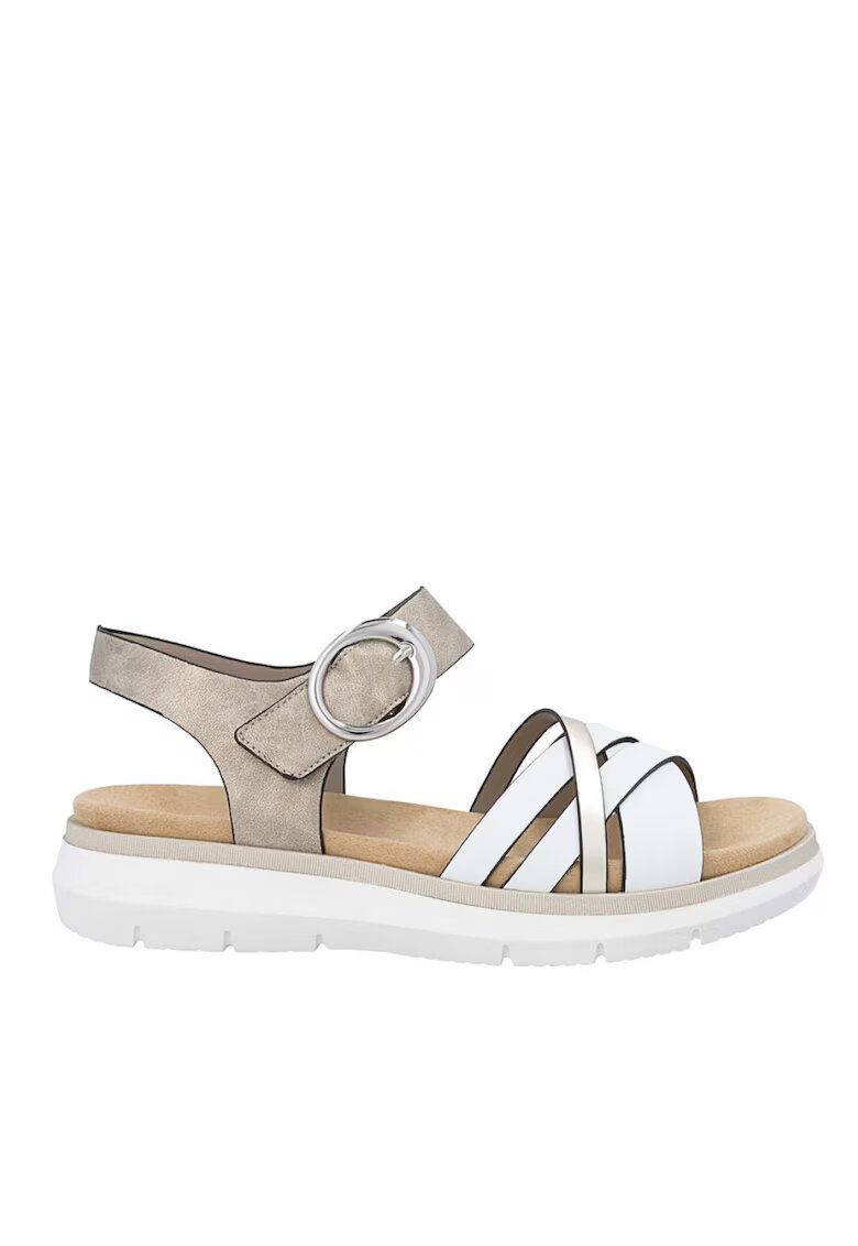 REMONTE Sandale casual - dama - D2K55-90 alb - piele ecologica