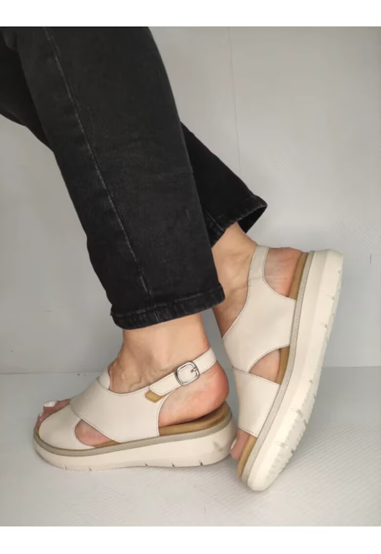 REMONTE Sandale Casual Dama D2K56-60 Bej - Bej - Bej