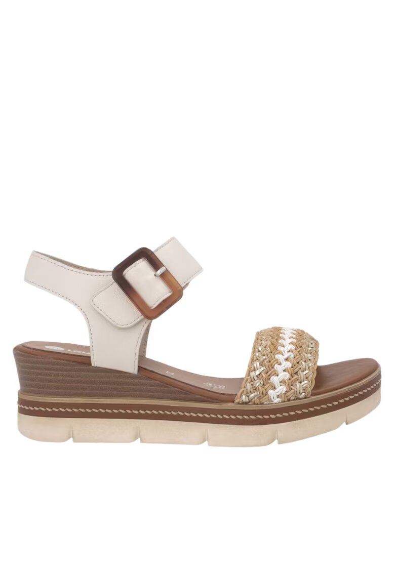 REMONTE Sandale casual - dama - D2L55-60 bej - piele ecologica D2L55-60 - Bej