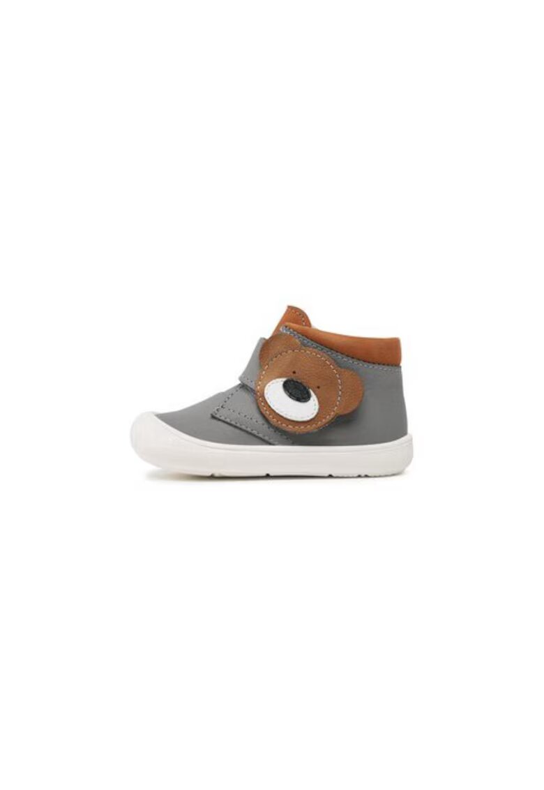 RenBut Ghete baieti 302727551 - Piele naturala - Gri - Gri