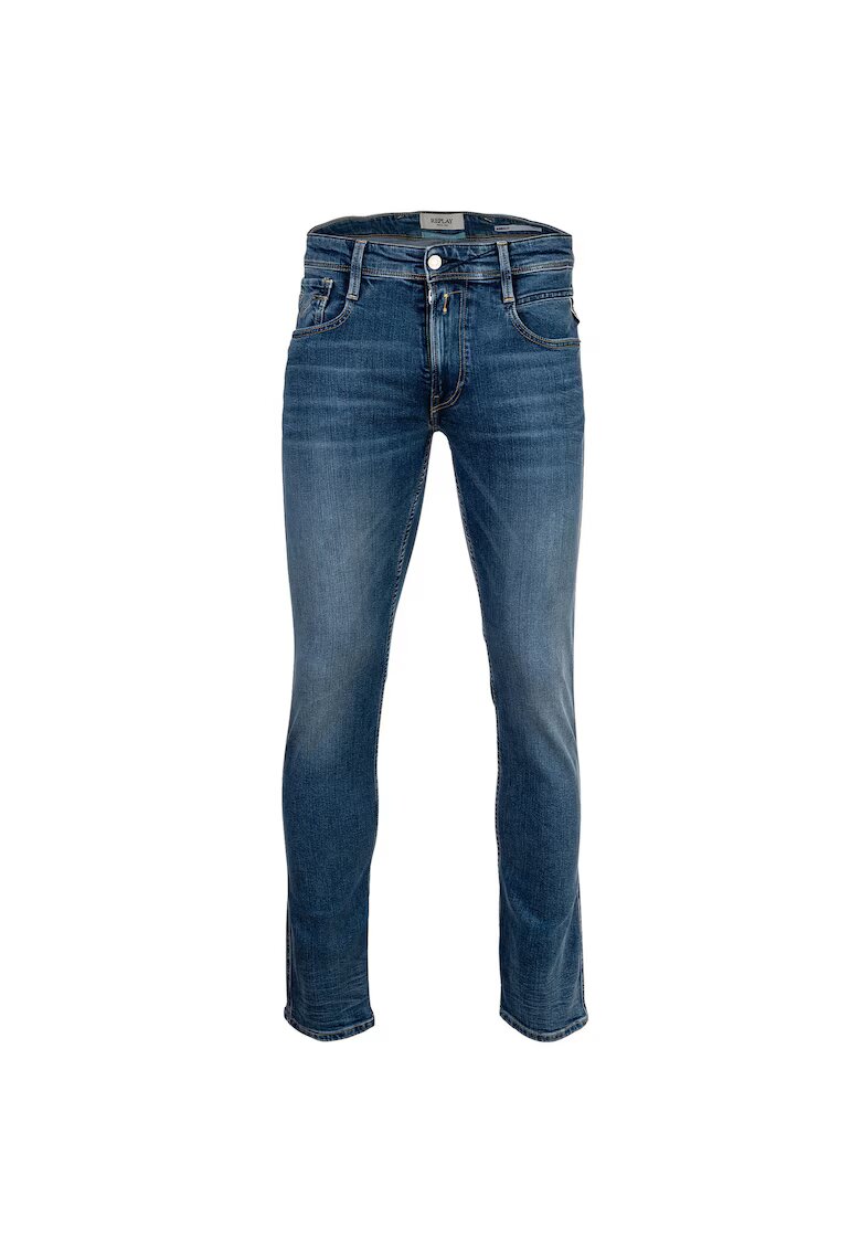 Replay Blugi slim fit Hyperflex - Albastru