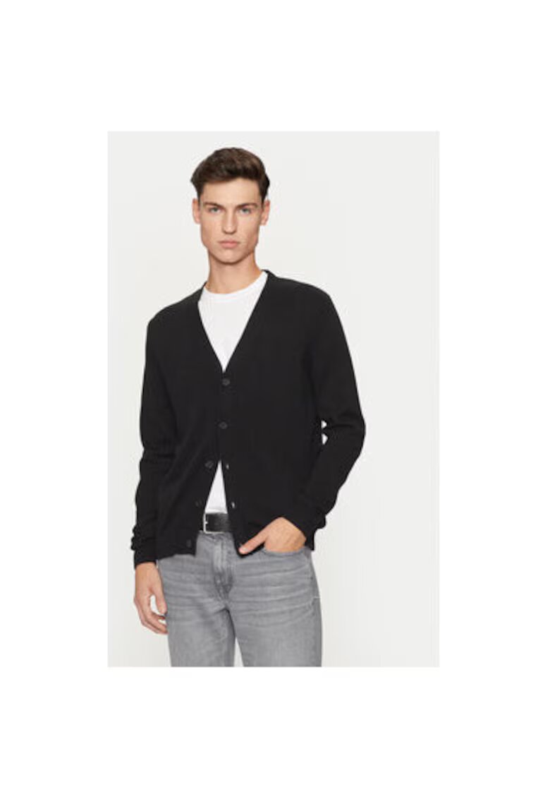 Replay Cardigan barbati - 304400049 - Bumbac - Negru - Negru