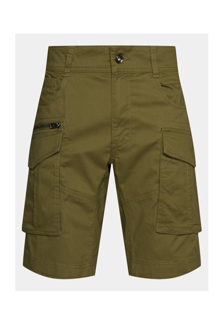 Replay Pantaloni scurti barbati - 303873592 - Bumbac - Verde - Verde