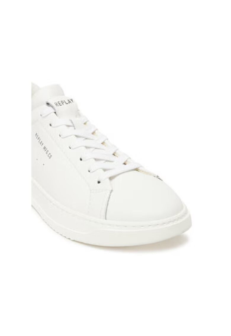 Replay Pantofi sport barbati - GMZ3R .000.C0046L - Piele naturala - Alb - Alb
