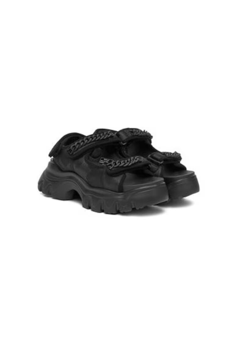 Replay Sandale dama - GWSA6 .000.C0006T - Piele ecologica - Negru