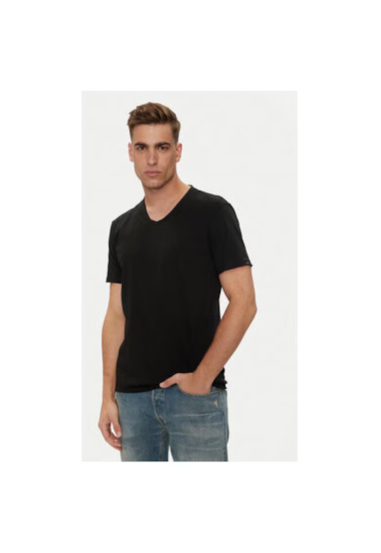 Replay Tricou barbati - 304397172 - Bumbac - Negru - Negru