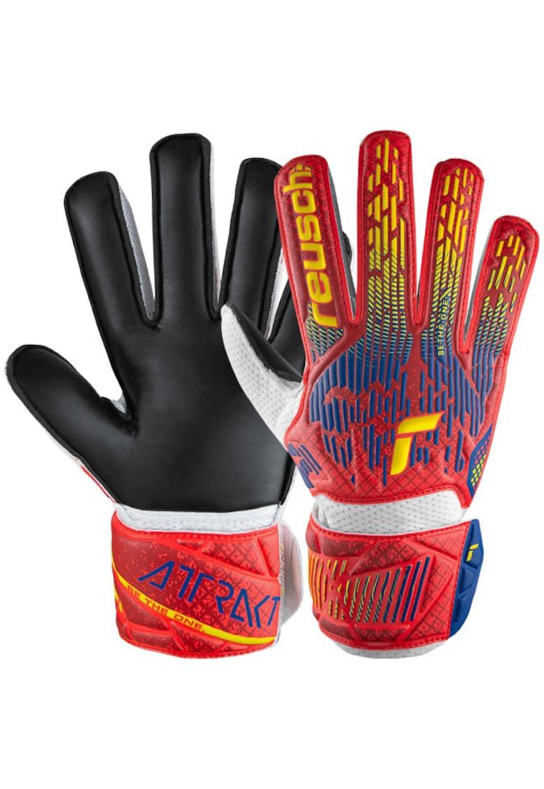 Reusch Manusi portari Attrakt Solid - rosu/galben/albastru