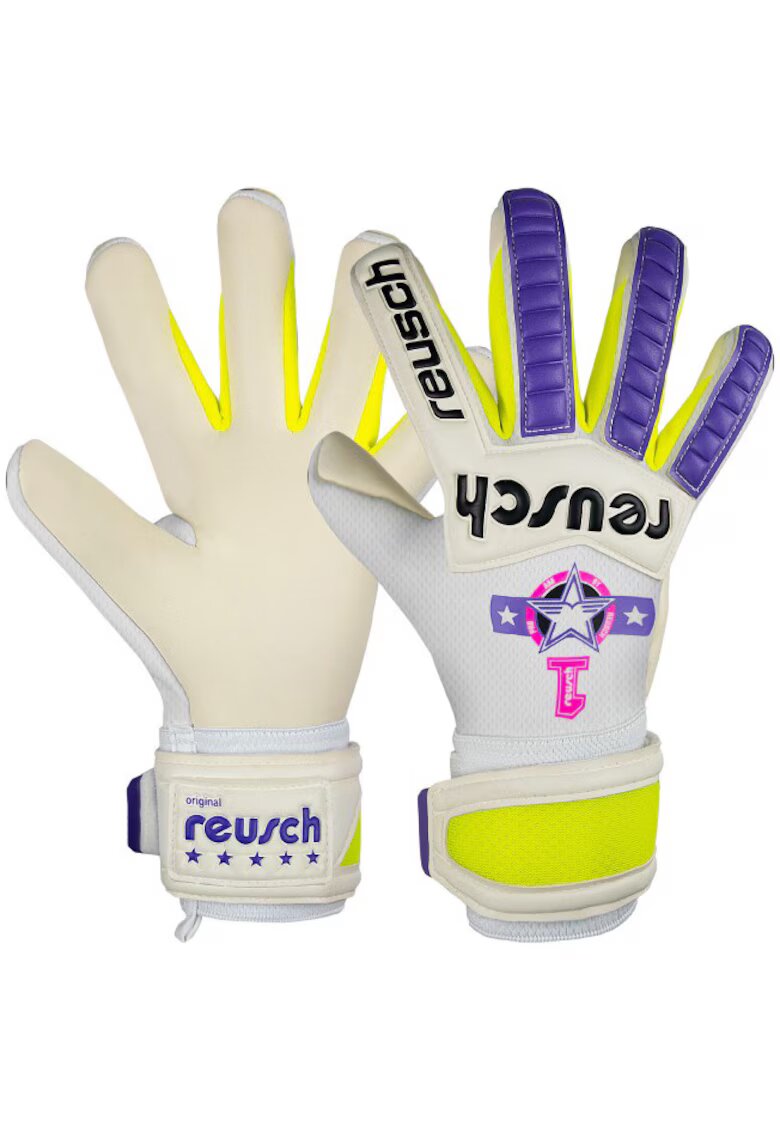 Reusch Manusi portari Legacy Pro Am Gold X - alb/violet