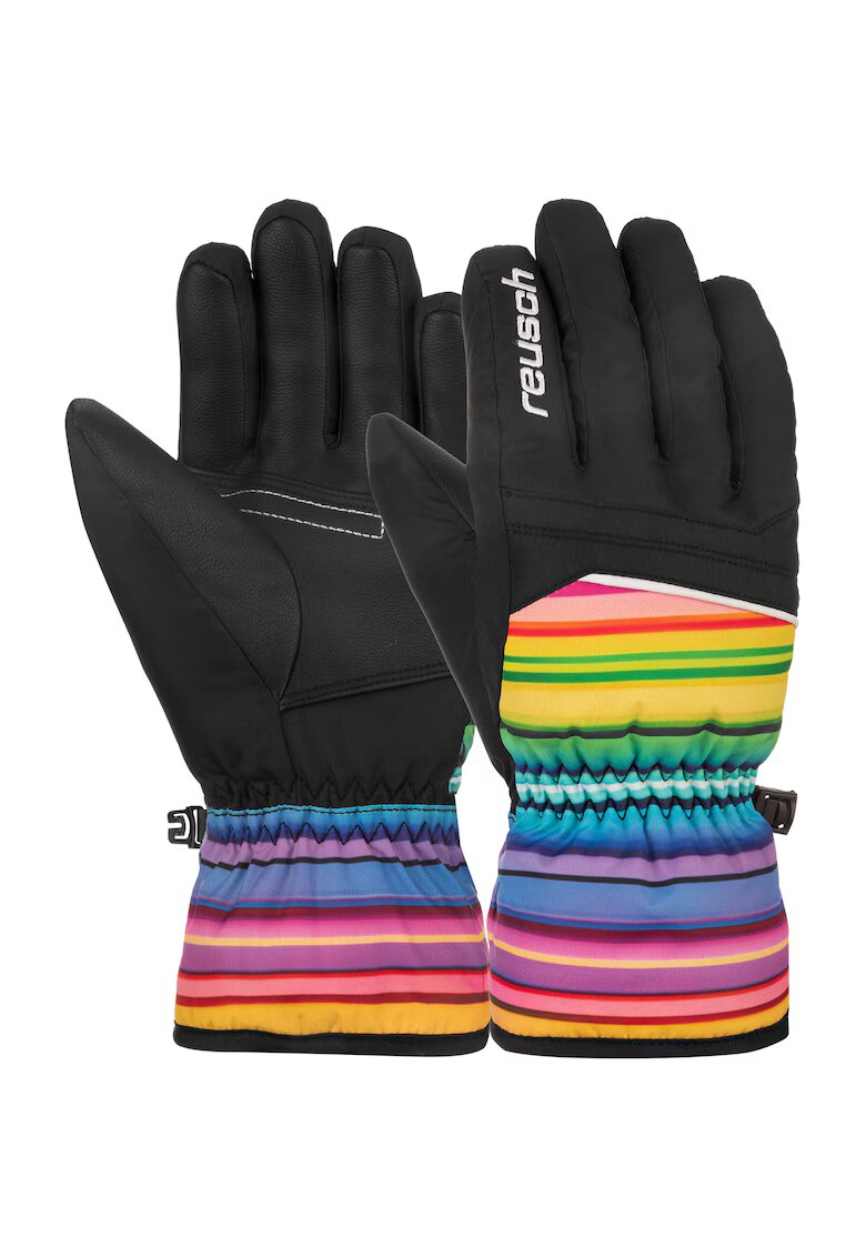 Reusch Manusi schi baieti Alan Jr - Negru/Multicolor