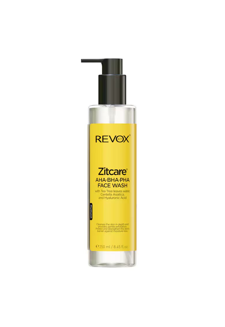 Revox Gel de curatare pentru fata cu AHA BHA PHA Zitcare - 250 ml -