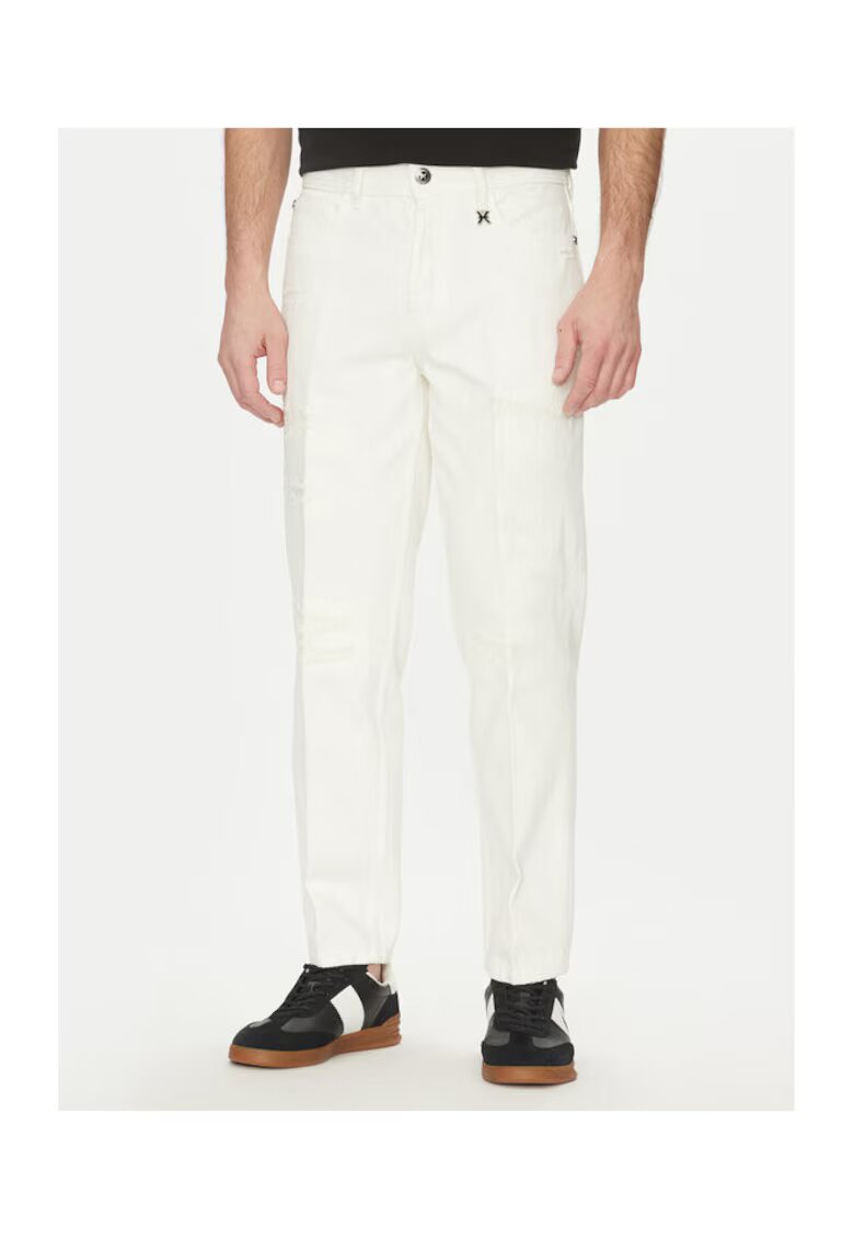 Richmond X Pantaloni barbati UMP25142JE - Bumbac - Alb - Alb