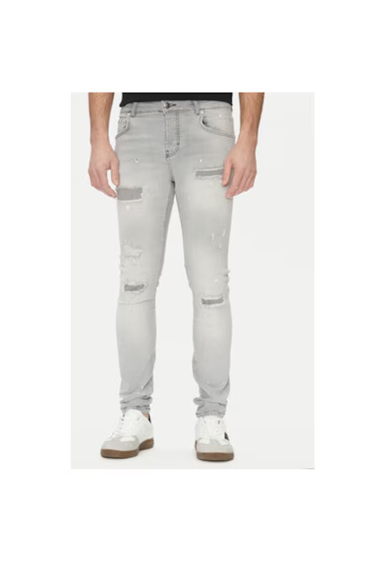 Richmond X Pantaloni barbati UMP25286JE - Bumbac/Elastan - Gri - Gri