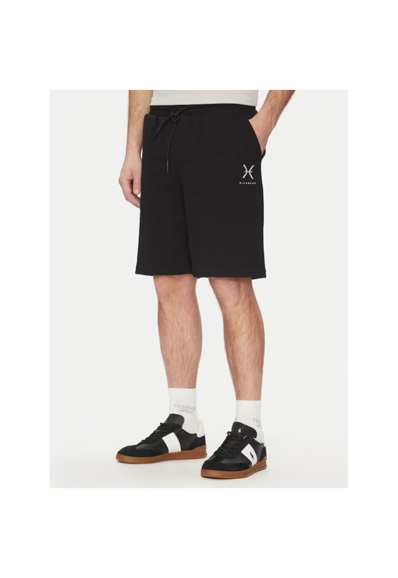 Richmond X Pantaloni scurti sport barbati UMP25276BE - Bumbac - Negru - Negru