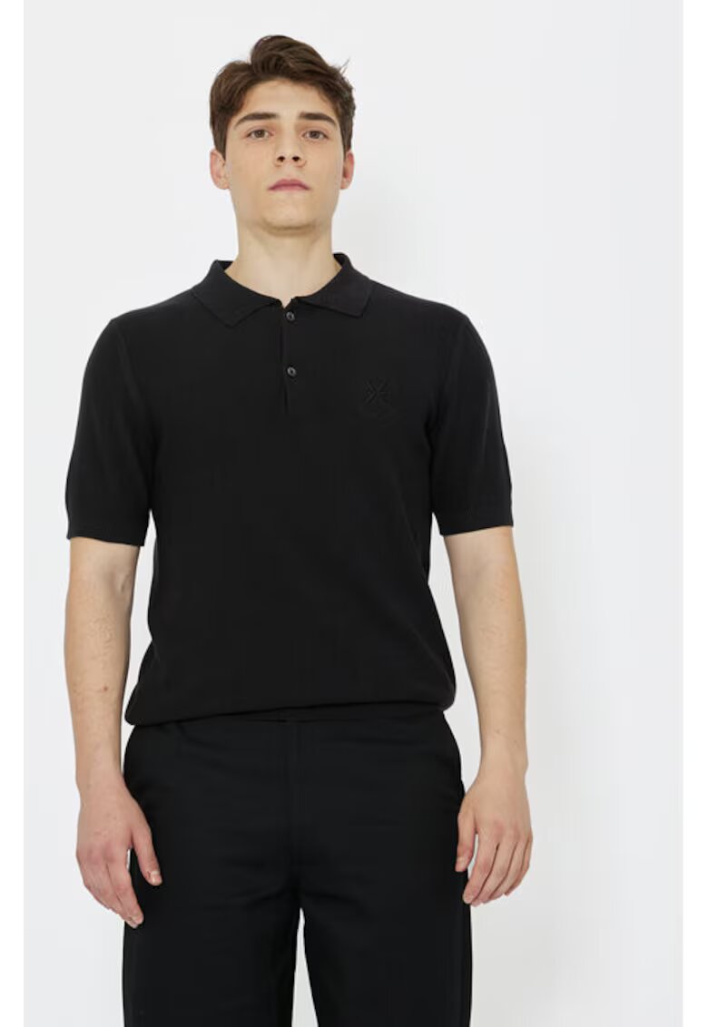 Richmond X Tricou barbati - 303885991 - Bumbac - Negru - Negru
