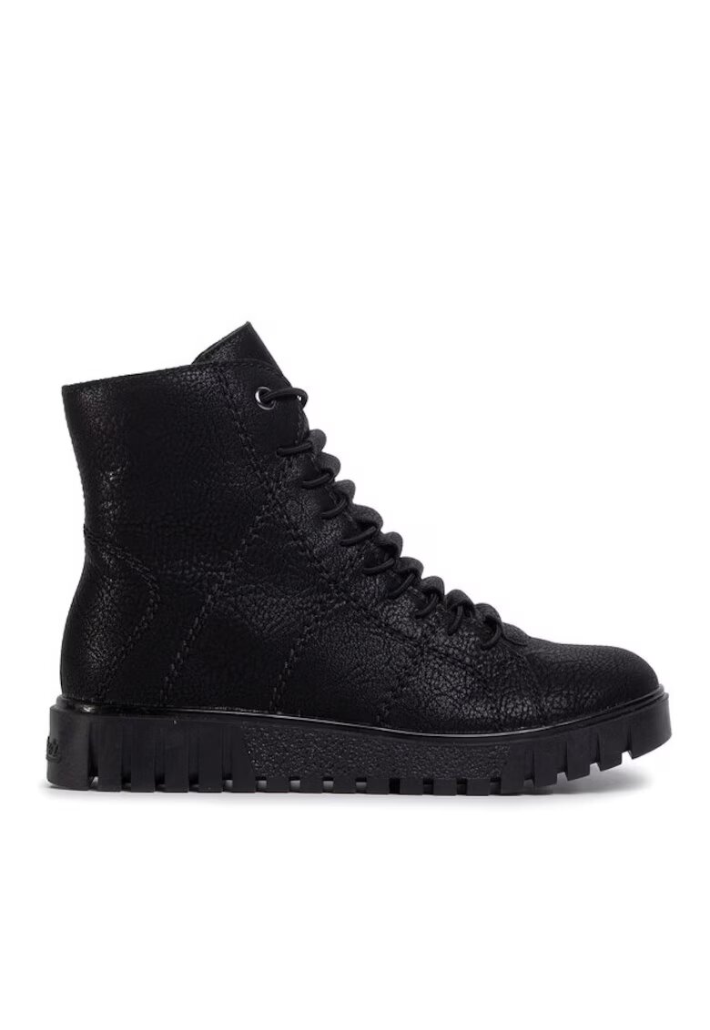 Rieker Botine dama 207388321 - Piele ecologica - Negru