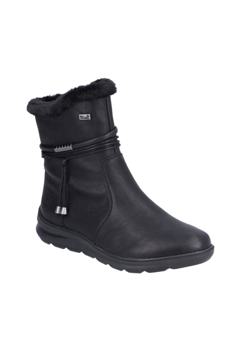 Rieker ﻿Ghete casual - dama - Z0070-00 negru - piele ecologica - Negru