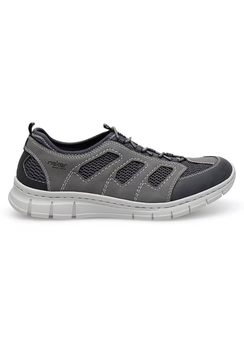 Rieker Pantofi barbati - gri - tesatura - 69875 - Gri