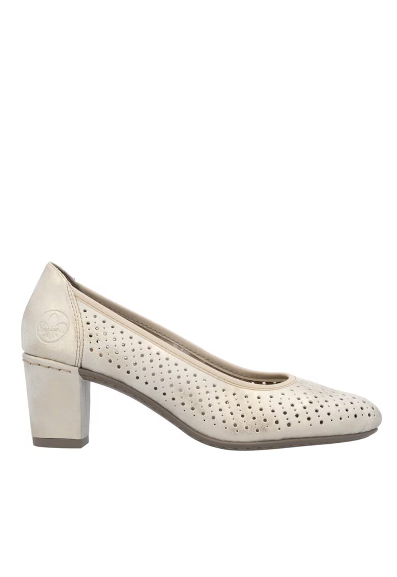 Rieker Pantofi casual - dama - 41057-60 - auriu - piele ecologica - Auriu