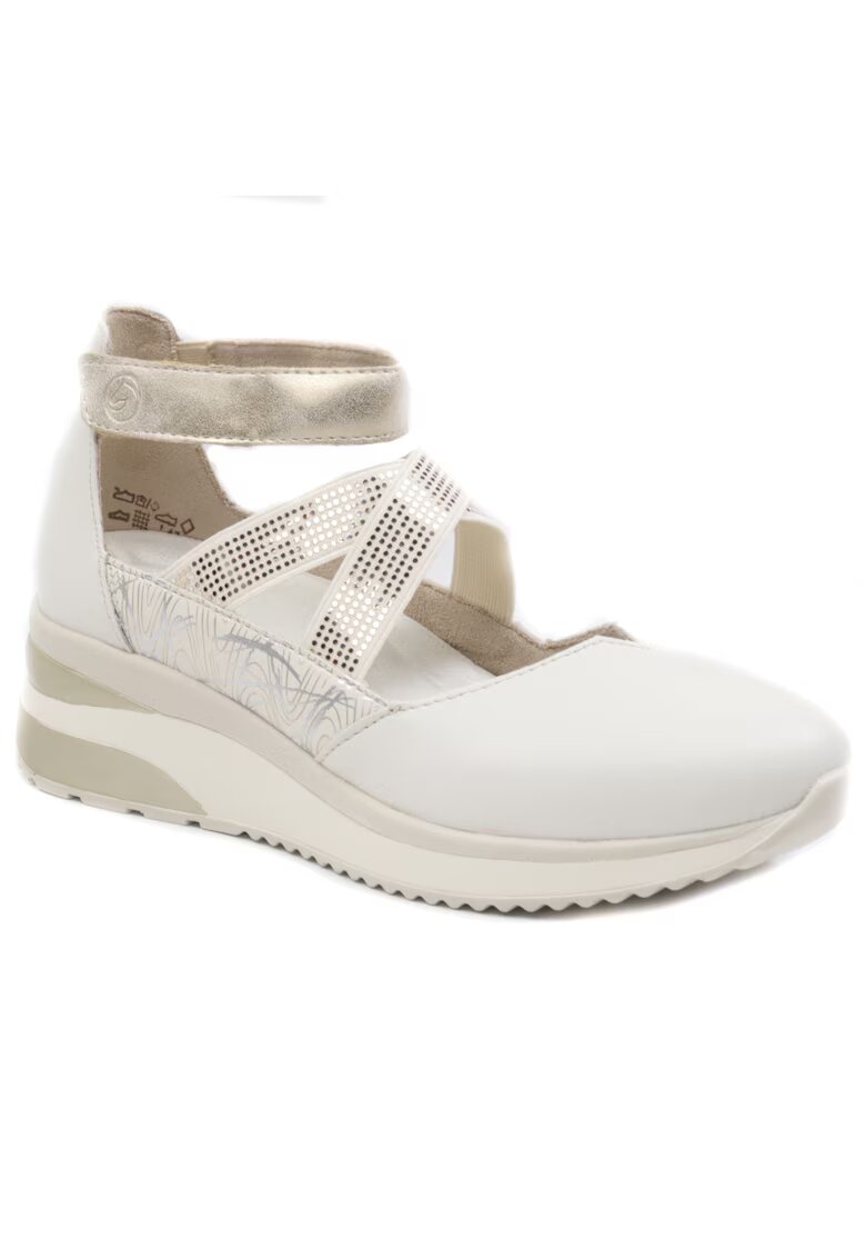 Rieker Pantofi dama decupati D2411 81 - Alb