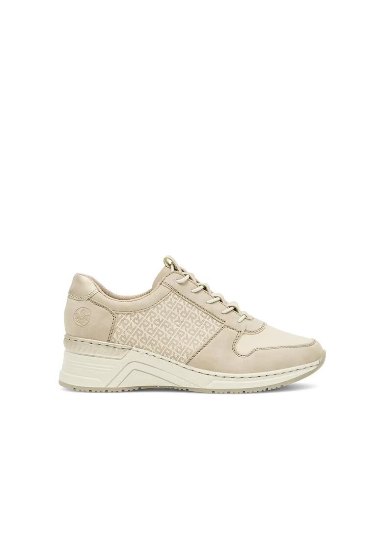 Rieker Pantofi sport dama - 590559 - Piele naturala - Bej - Bej