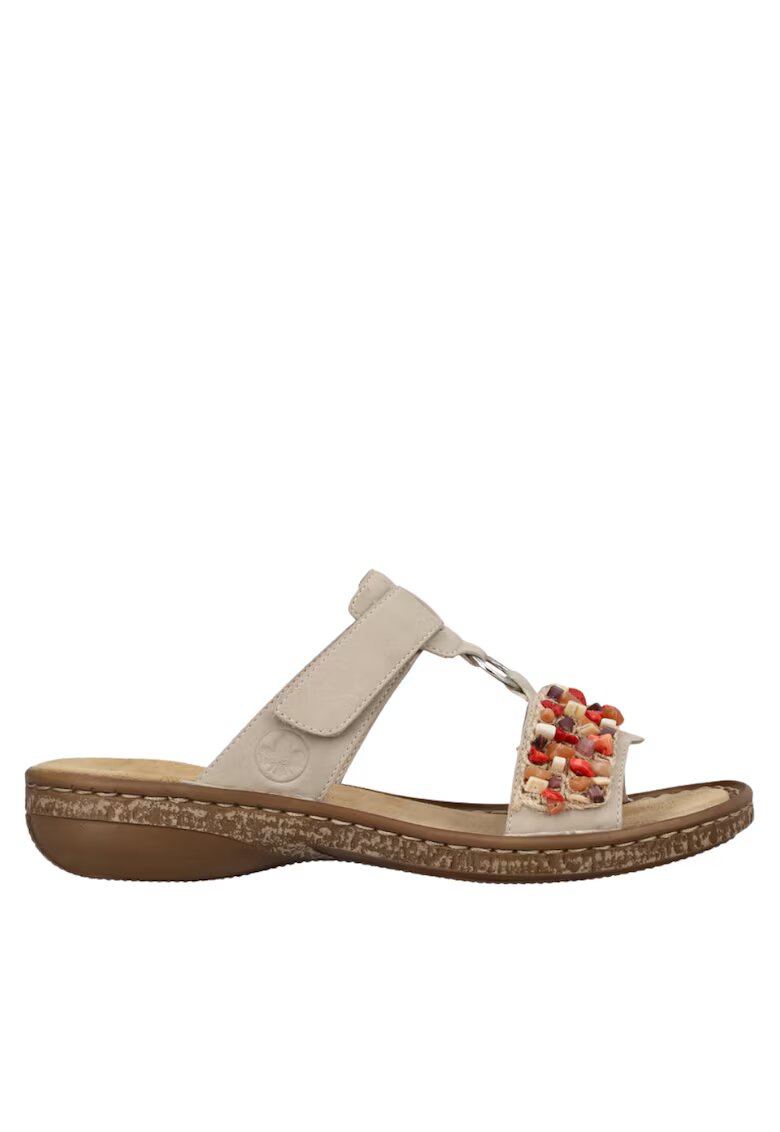 Rieker Papuci casual - dama - ANTISTRESS - 62815-62 bej - piele ecologica