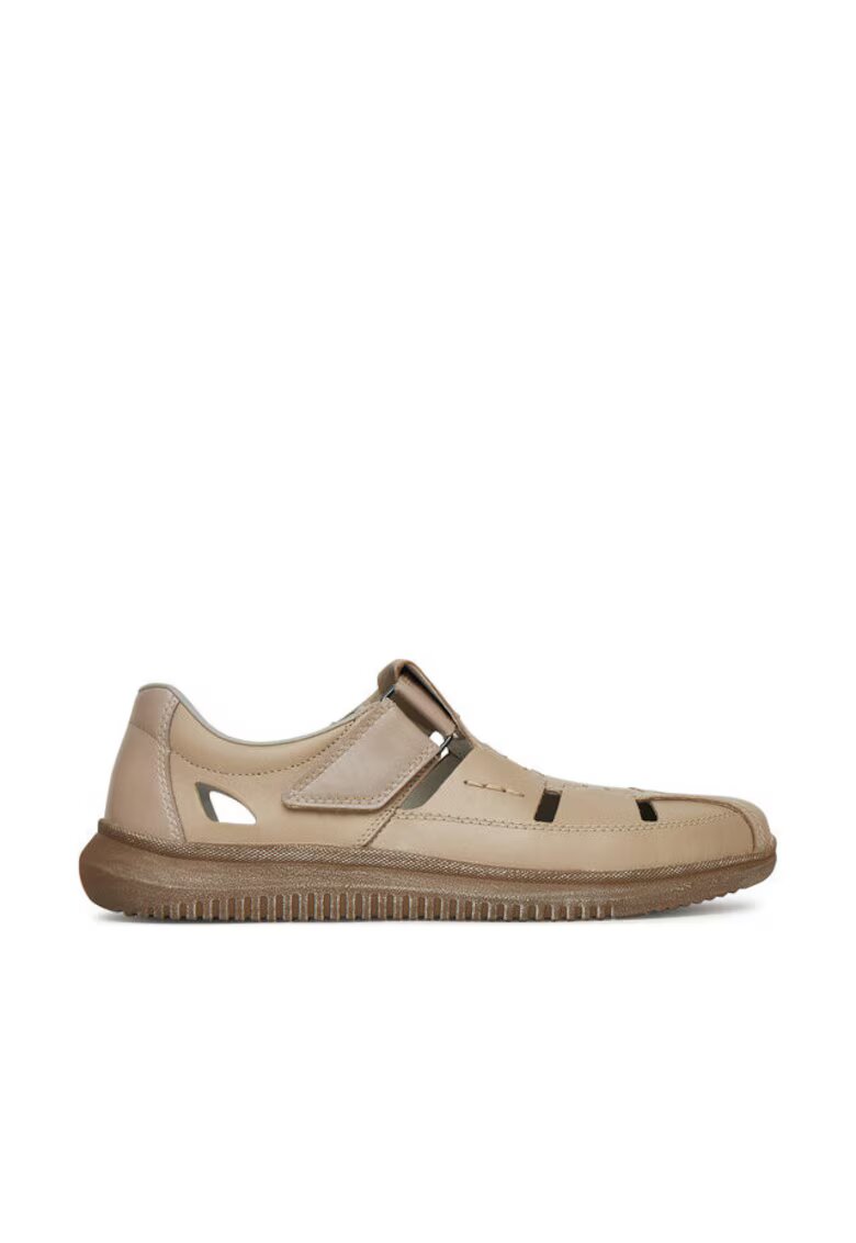 Rieker Sandale barbati 10453-60 - bej - piele naturala