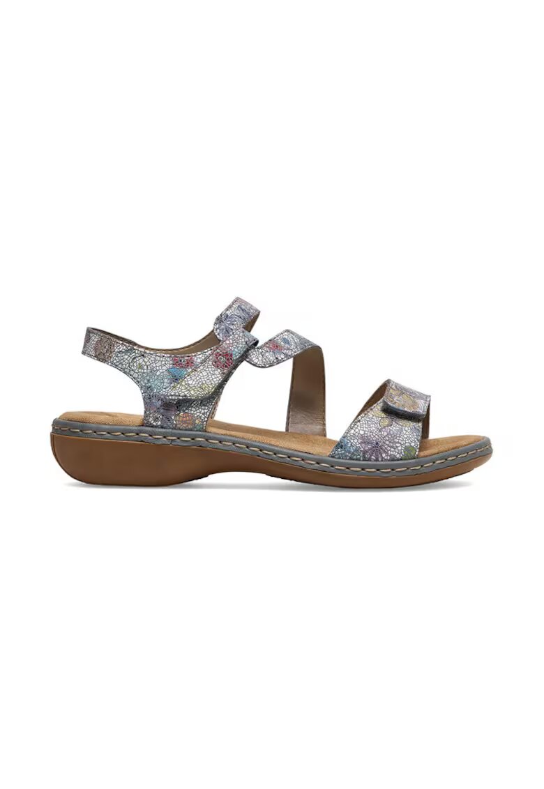 Rieker Sandale dama - 590559 - Piele naturala - Albastru - Albastru
