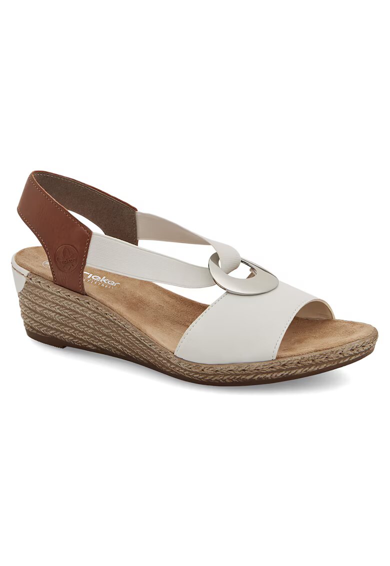Rieker Sandale dama - alb - sintetic -