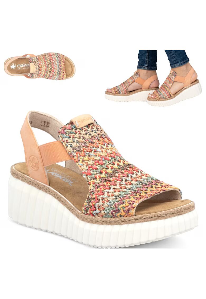 Rieker Sandale dama - multicolor - ecologic - confortabile