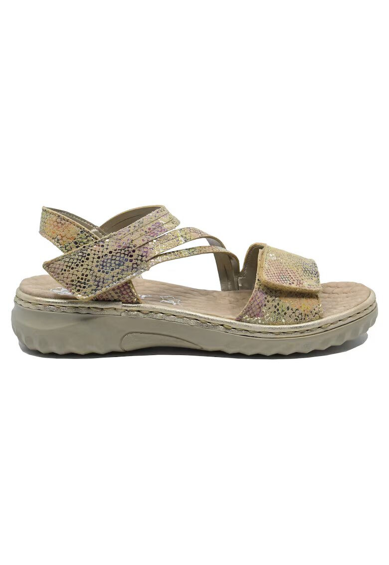 Rieker Sandale dama reglabile multicolore din piele naturala RIK60464-90 - Multicolor