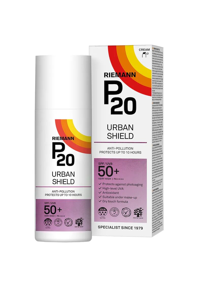 Riemann P20 Crema de fata cu protectie solara SPF 50+ Urban Shield - 50 ml