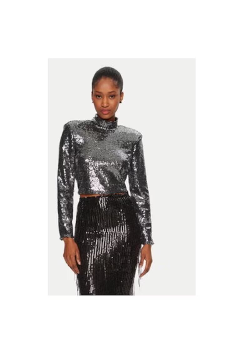 Rinascimento Bluza dama - 305017895 - Poliester - Argintiu - Argintiu