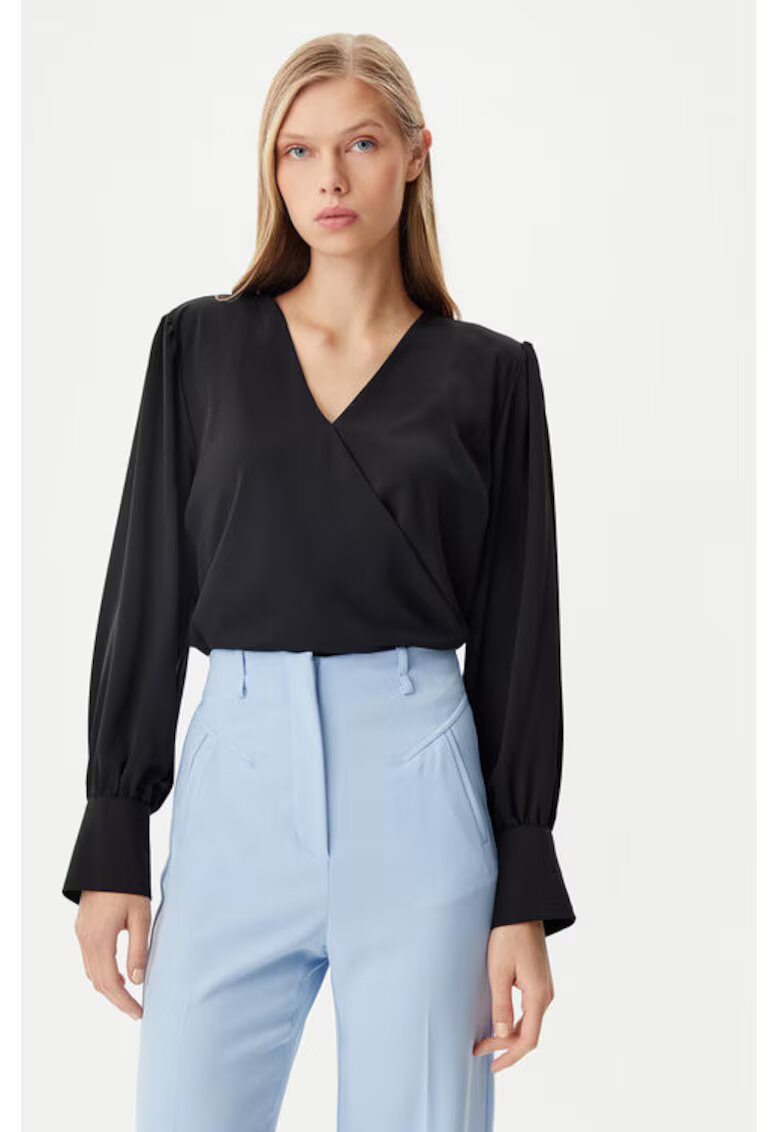 Rinascimento Bluza dama - 305317643 - Poliester - Negru - Negru