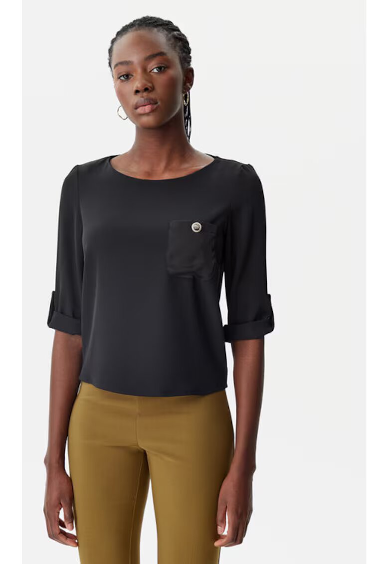 Rinascimento Bluza dama - 305318244 - Poliester - Negru - Negru