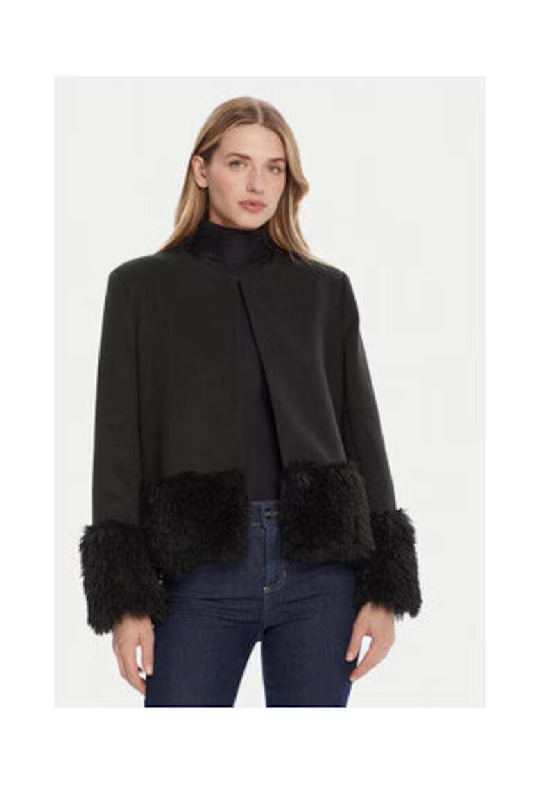 Rinascimento Jacheta de tranzitie dama - neagra - poliester/viscoza