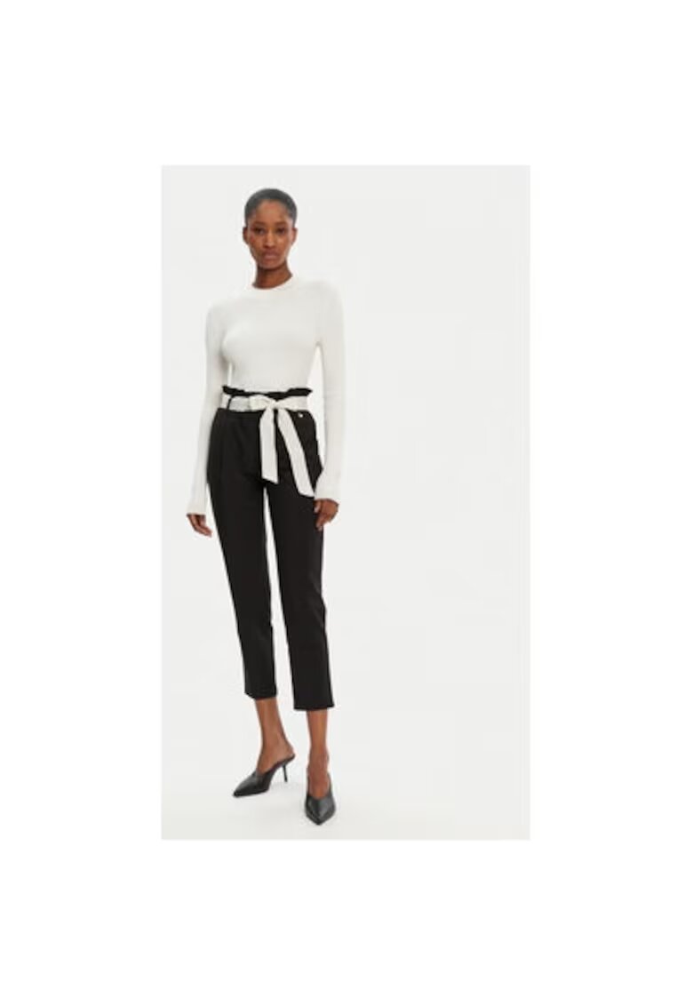 Rinascimento Pantaloni dama - 305265326 - Poliester/Viscoza - Negru - Negru