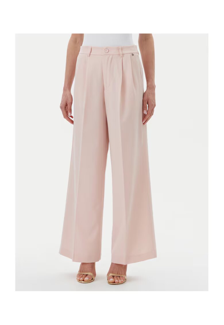 Rinascimento Pantaloni dama - B221 ROSA - roz - poliester-viscoza-elastan
