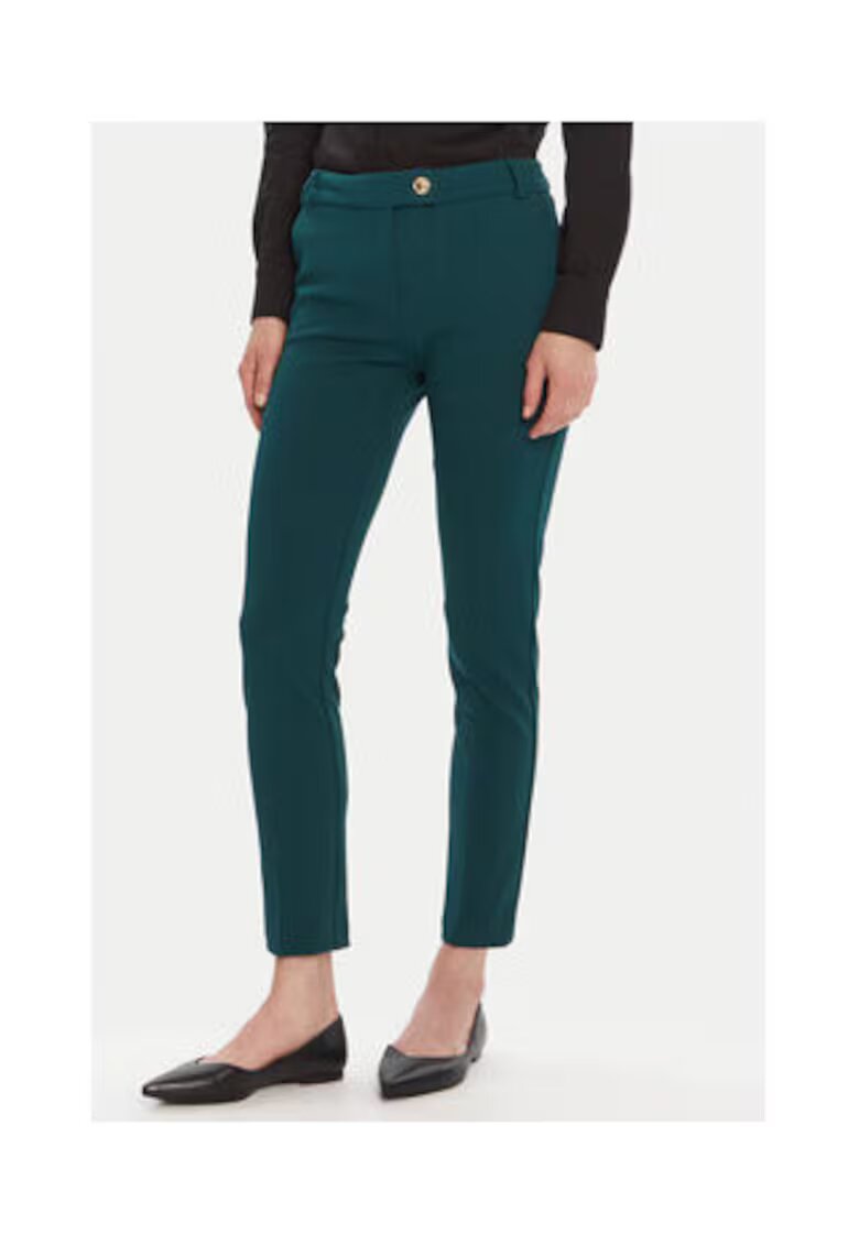 Rinascimento Pantaloni dama - verde - poliester - elastan - Verde