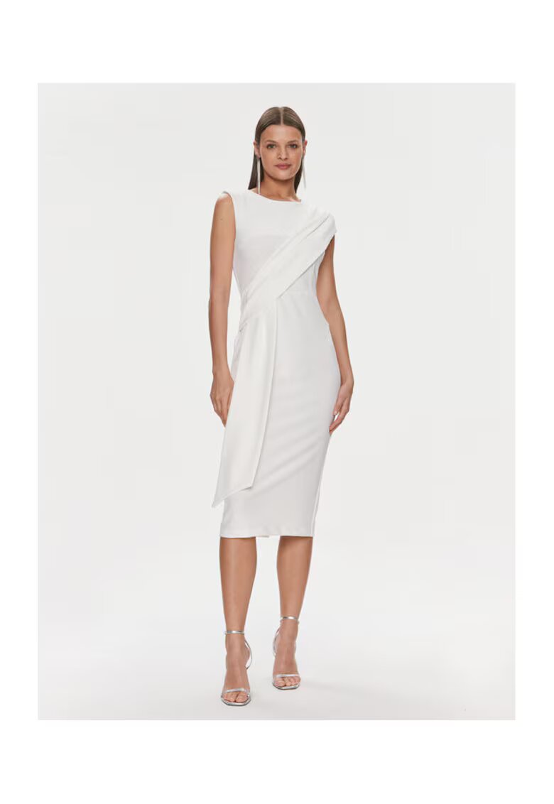Rinascimento Rochie Dama - 303991395 - Poliester - Elastan - Alb - Alb