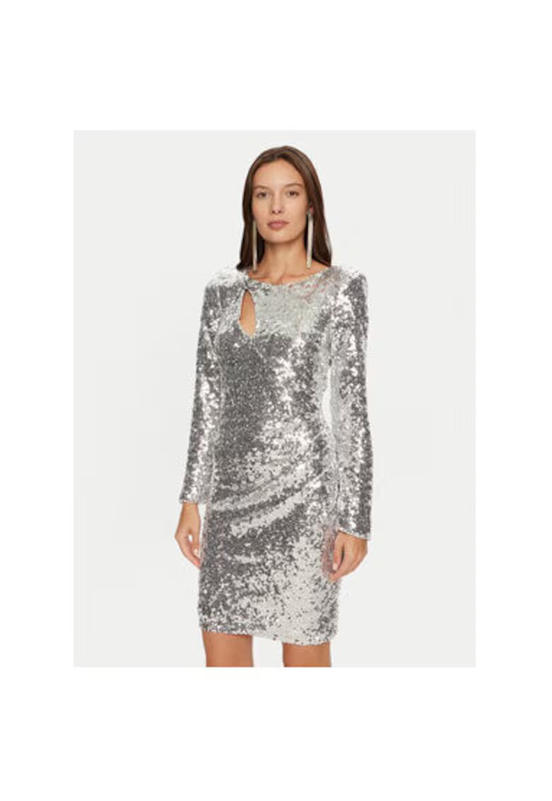 Rinascimento Rochie dama - 304996238 - Poliester reciclat - Argintiu - Argintiu