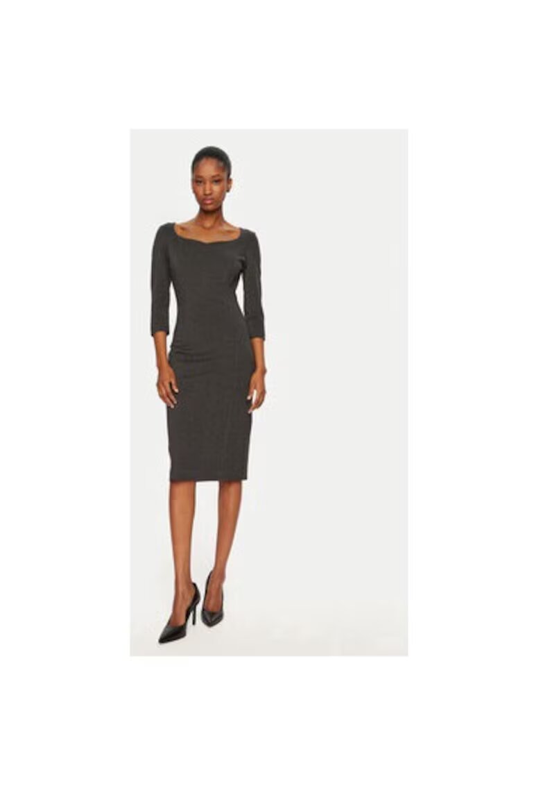 Rinascimento Rochie dama - 305018311 - Viscoza/Poliamida - Gri - Gri
