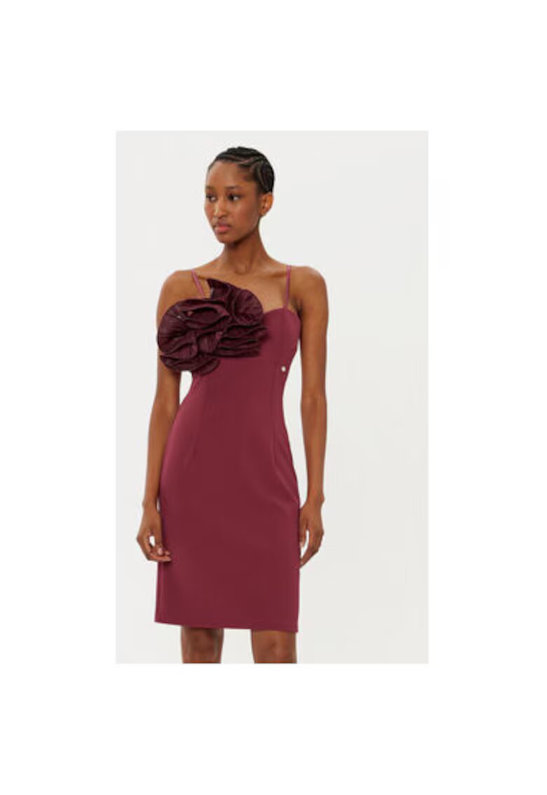 Rinascimento Rochie dama - 305119261 - Poliester - Rosu
