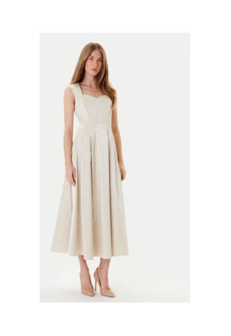 Rinascimento Rochie de cocktail - bej - 65% bumbac - 32% poliamida - 3% elastan -