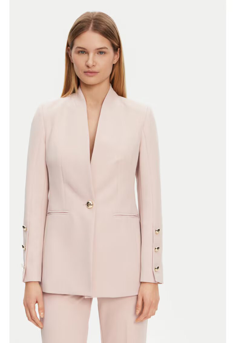 Rinascimento Sacou dama - 305318411 - Poliester - Roz - Roz