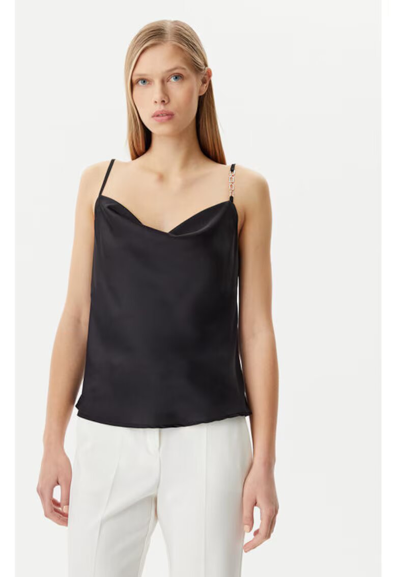 Rinascimento Tricou dama - 305317988 - Poliester - Negru - Negru