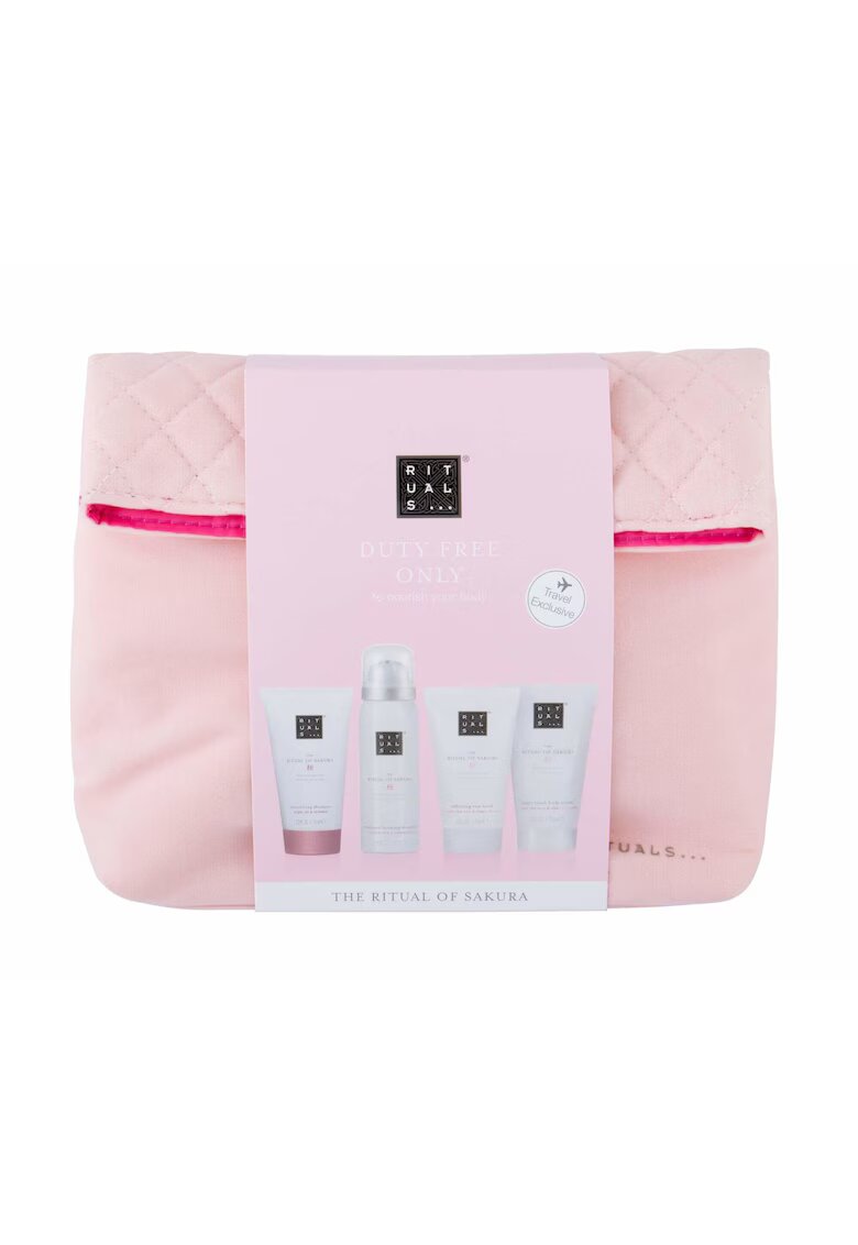 Rituals Set de ingrijire Of Sakura 50ml Gel de dus spumant+70ml sampon+70ml balsam+70ml Crema de corp - Unisex