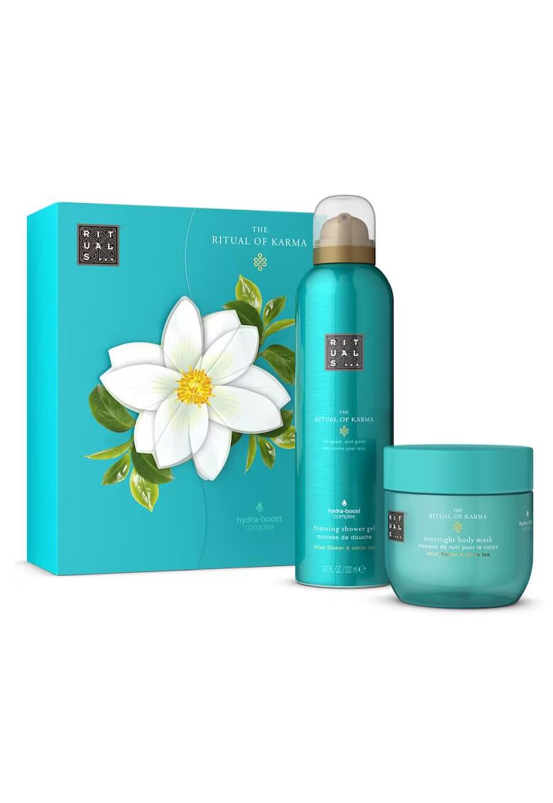 Rituals Set The Ritual of Karma – Spuma de dus 200 ml + Masca de corp overnight 100 ml