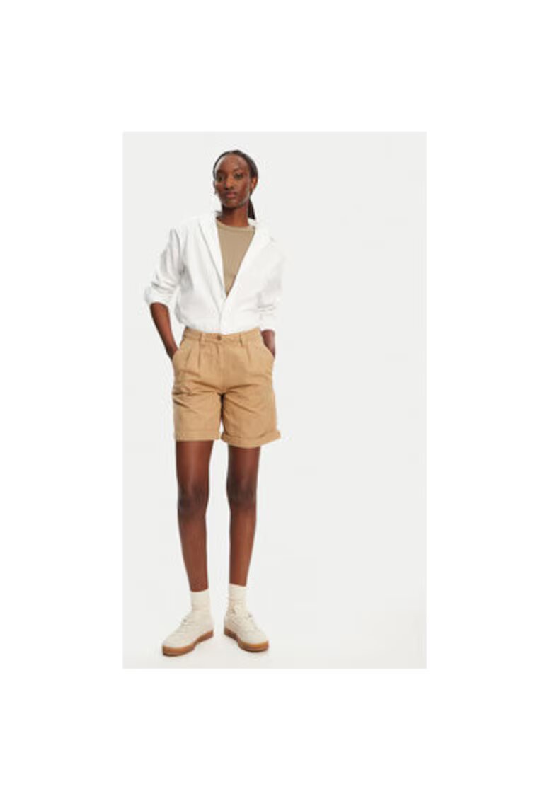 Robe Di Kappa Pantaloni scurti dama 62124LW - Bumbac/In - Bej - Bej
