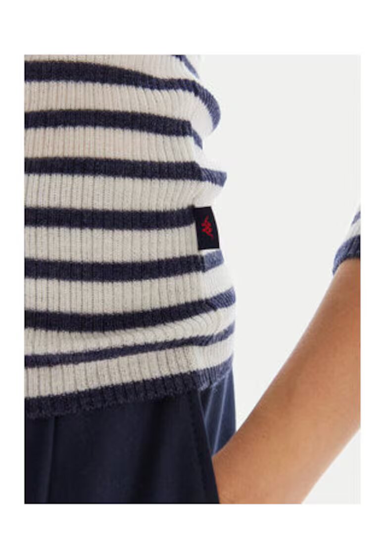 Robe Di Kappa Pulover Dama - lana - alb/bleumarin