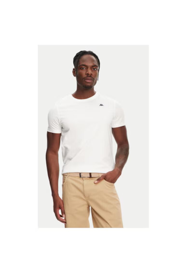 Robe Di Kappa Tricou barbati 611187W - Bumbac - Alb - Alb